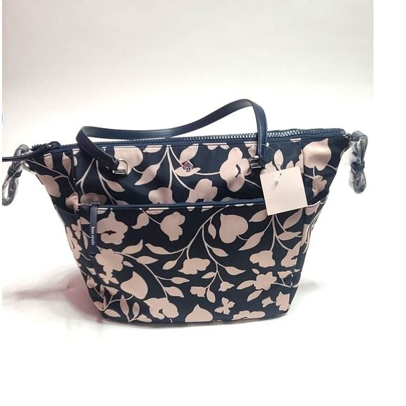 Kate Spade Jae Garden vine weekender tote bag and baby diaper bag matching set - Picture 10 of 16